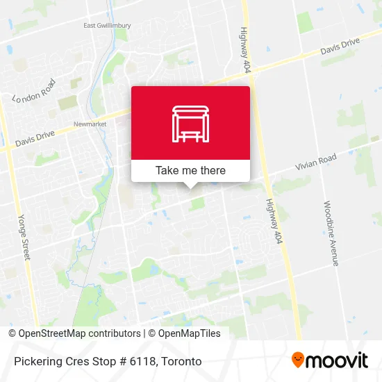 Pickering Cres Stop # 6118 map