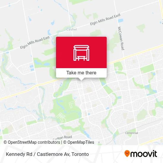Kennedy Rd / Castlemore Av map