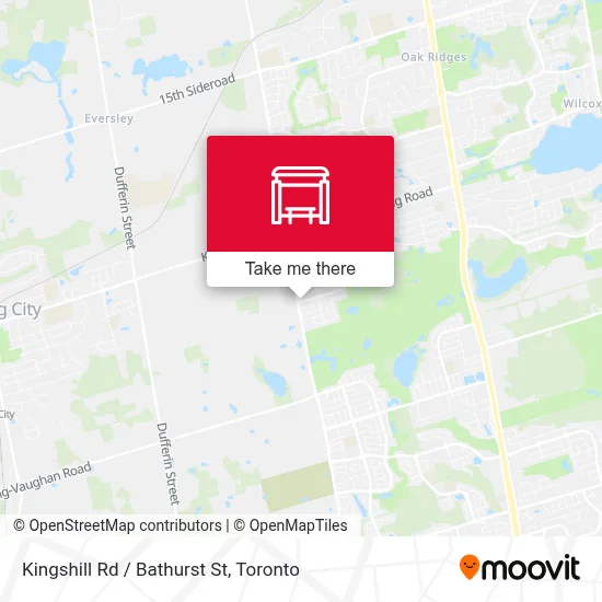 Kingshill Rd / Bathurst St map