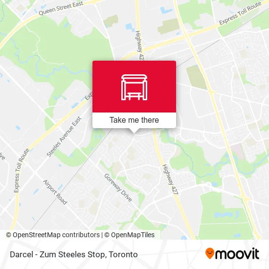 Darcel - Zum Steeles Stop map