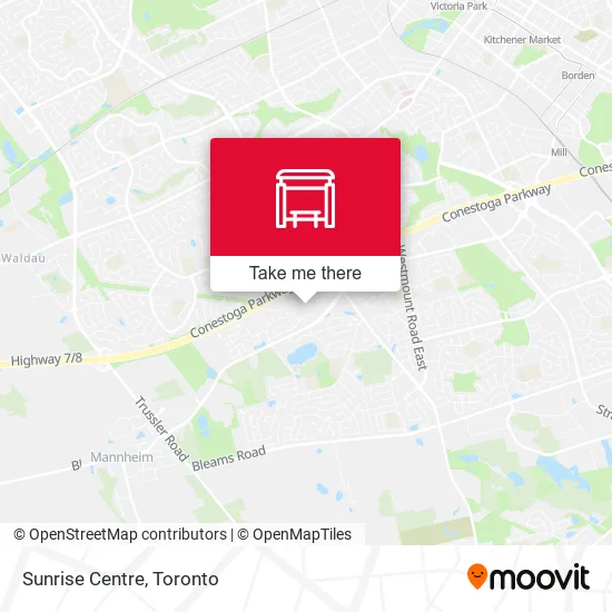 Sunrise Centre map