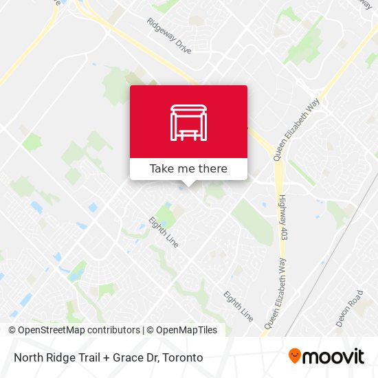 North Ridge Trail + Grace Dr map