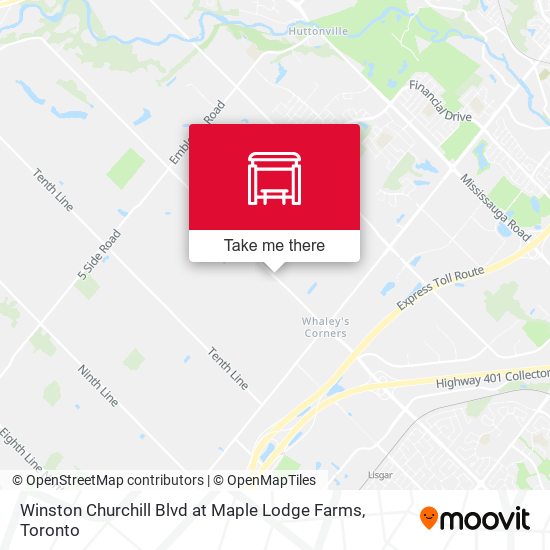 Winston Churchill Blvd at Maple Lodge Farms map