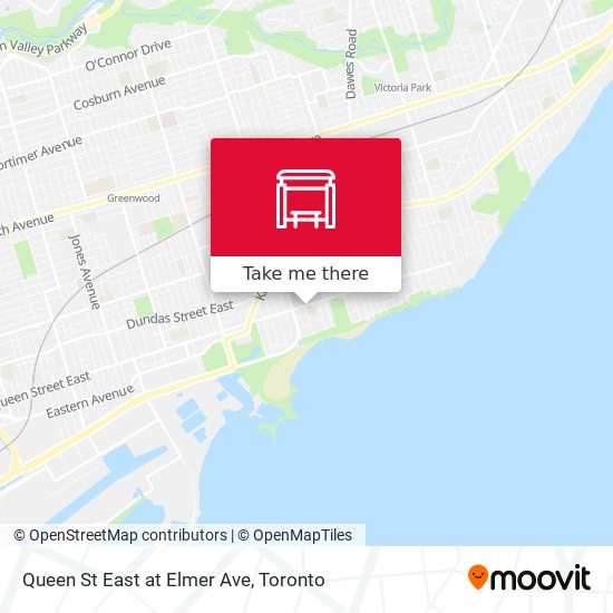 Queen St East at Elmer Ave map