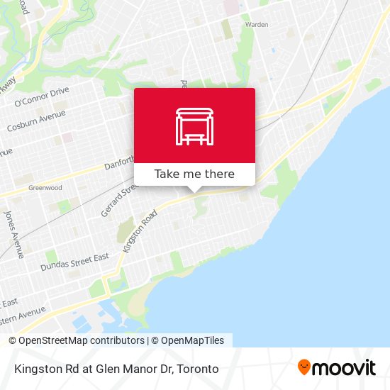 Kingston Rd at Glen Manor Dr map