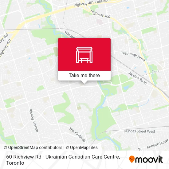 60 Richview Rd - Ukrainian Canadian Care Centre map
