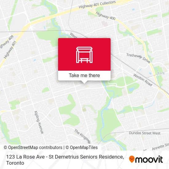 123 La Rose Ave - St Demetrius Seniors Residence map