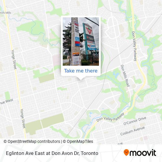 Eglinton Ave East at Don Avon Dr map