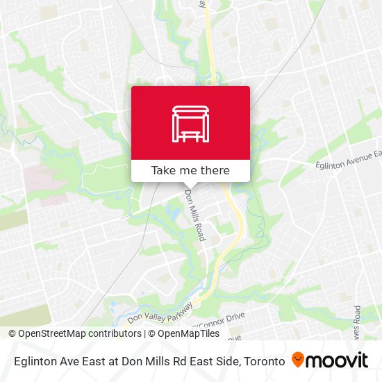 Eglinton Ave East at Don Mills Rd East Side map