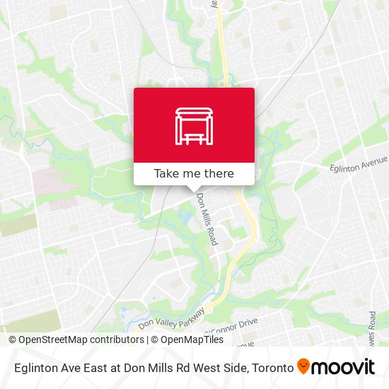 Eglinton Ave East at Don Mills Rd West Side map
