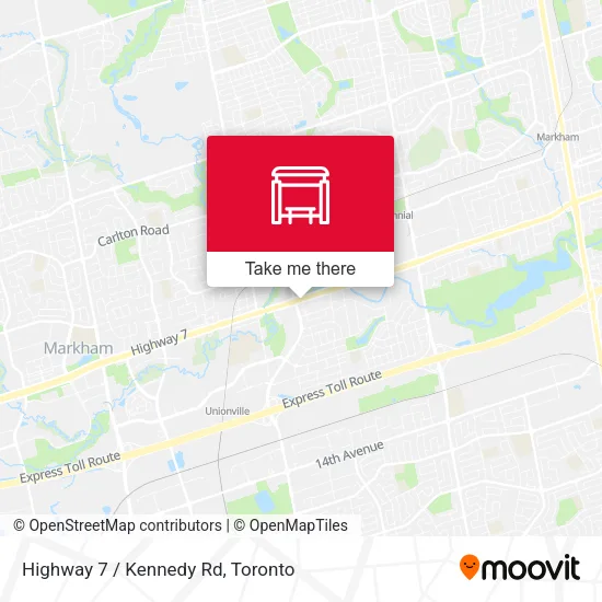 Highway 7 / Kennedy Rd map