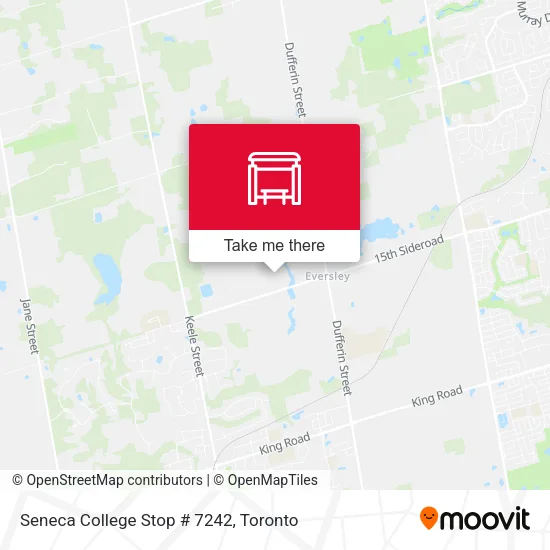 Seneca College Stop # 7242 map