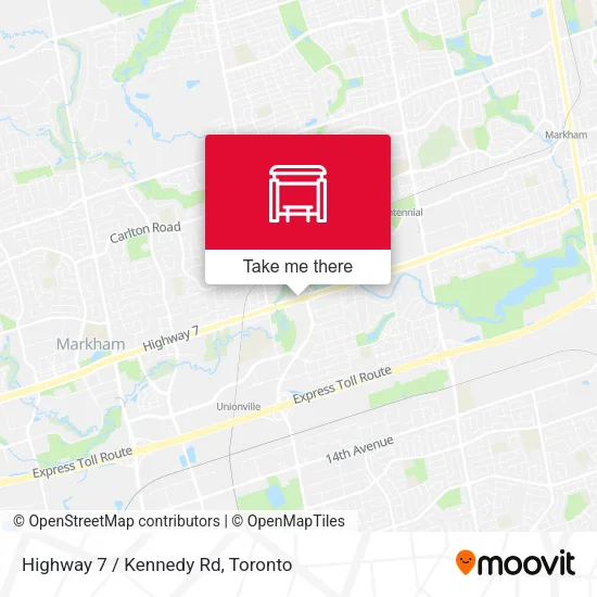 Highway 7 / Kennedy Rd map