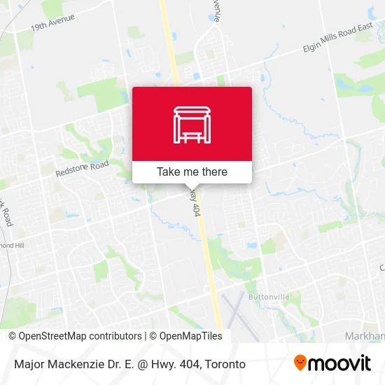 Major Mackenzie Dr. E. @ Hwy. 404 map