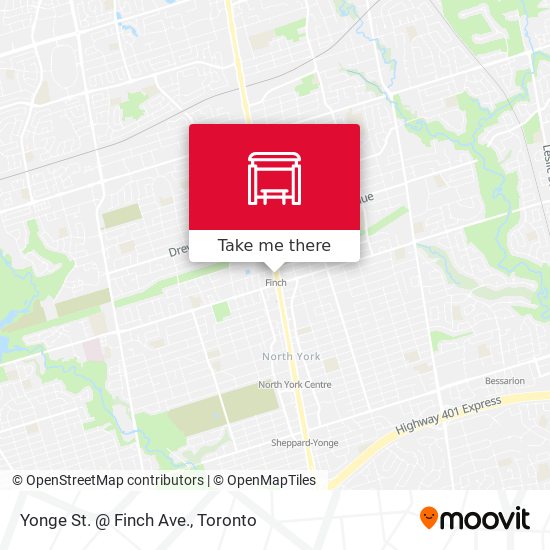 Yonge St. @ Finch Ave. map