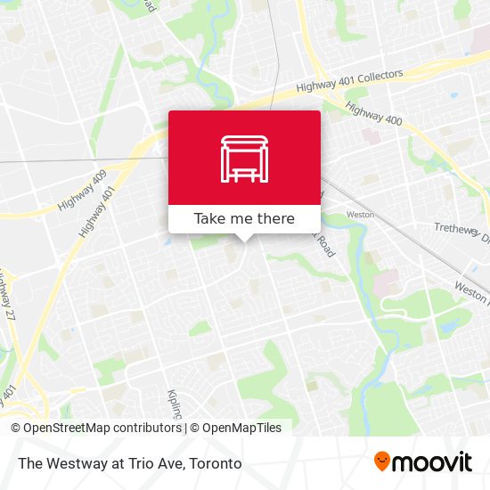 The Westway at Trio Ave map