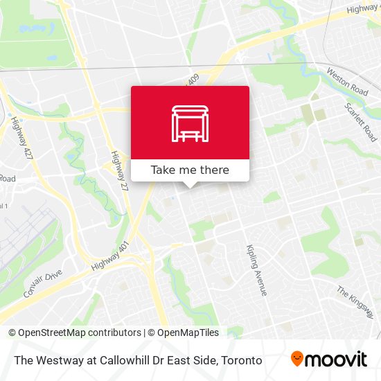 The Westway at Callowhill Dr East Side map