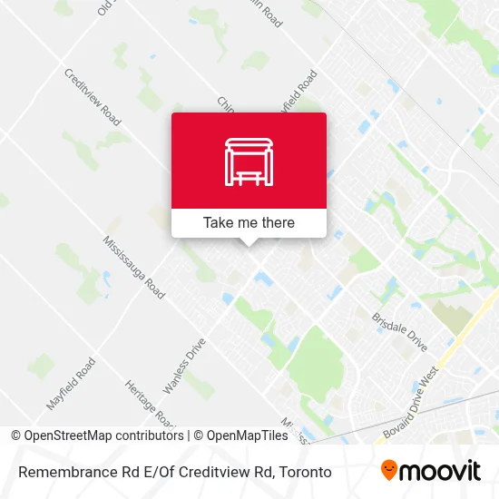 Remembrance Rd E / Of Creditview Rd map