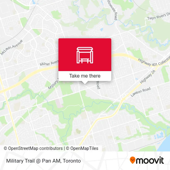 Military Trail @ Pan AM map