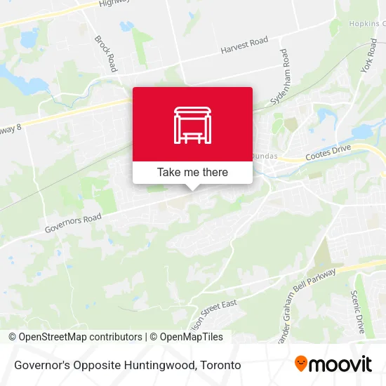 Governor's Opposite Huntingwood map