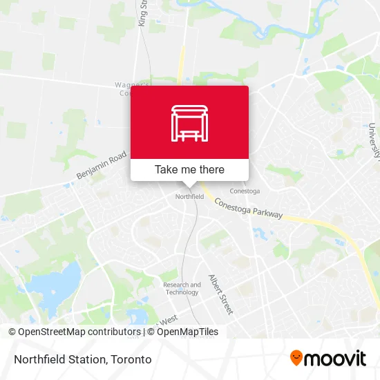 Northfield Station map