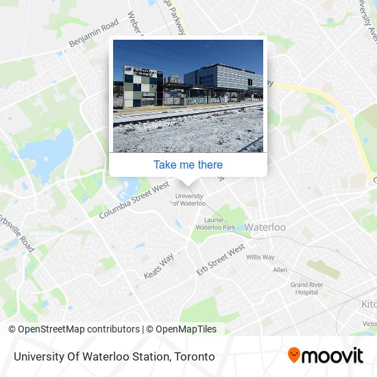 University Of Waterloo Station map