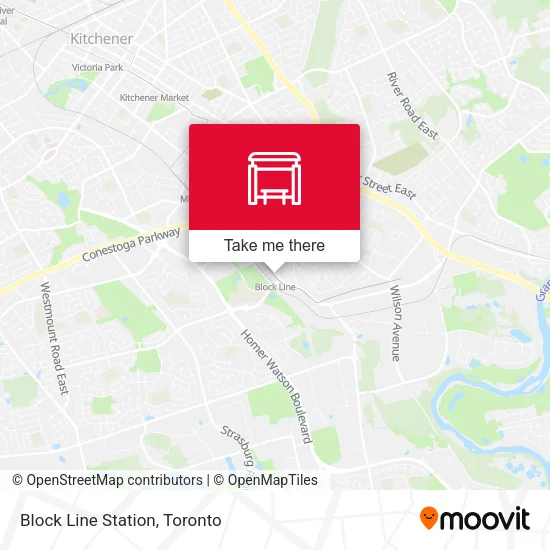 Block Line Station map