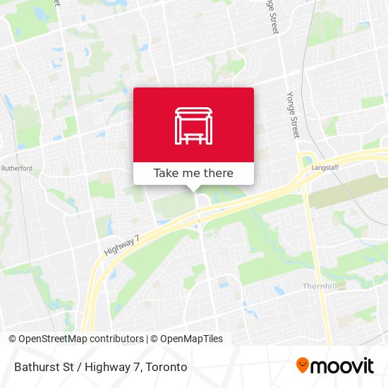 Bathurst St / Highway 7 plan