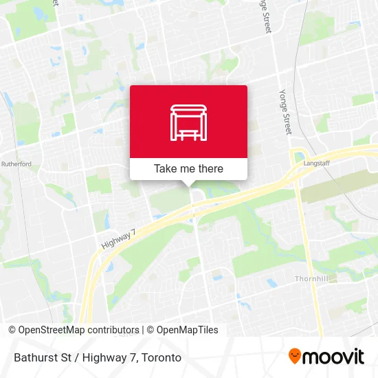 Bathurst St / Highway 7 map