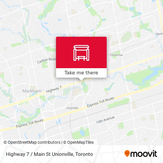 Highway 7 / Main St Unionville map