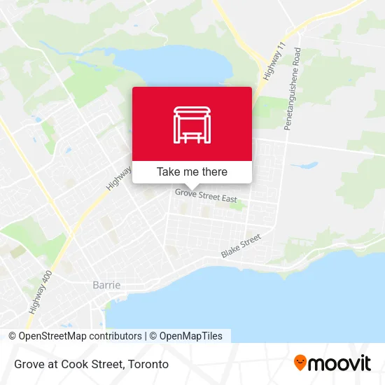 Grove at Cook Street map