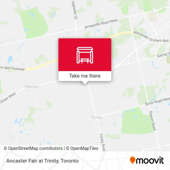 Ancaster Fair at Trinity map