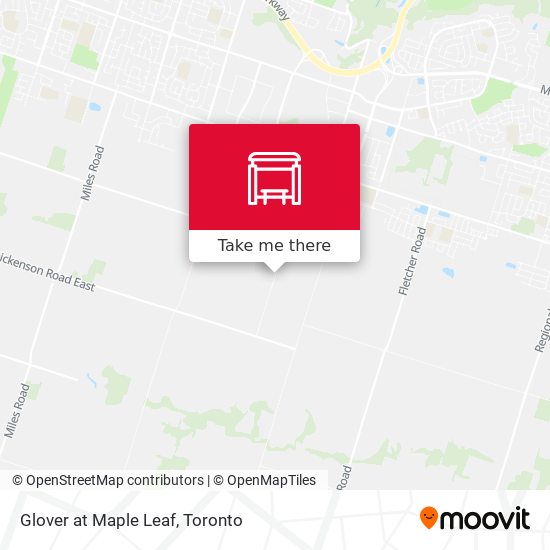 Glover at Maple Leaf map