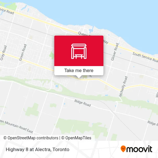 Highway 8 at Alectra map