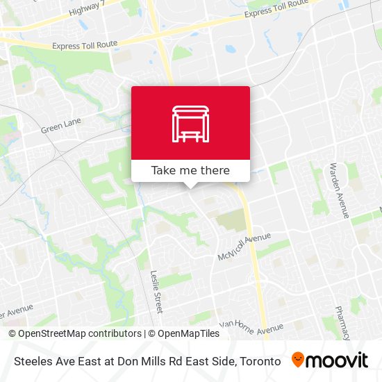 Steeles Ave East at Don Mills Rd East Side plan