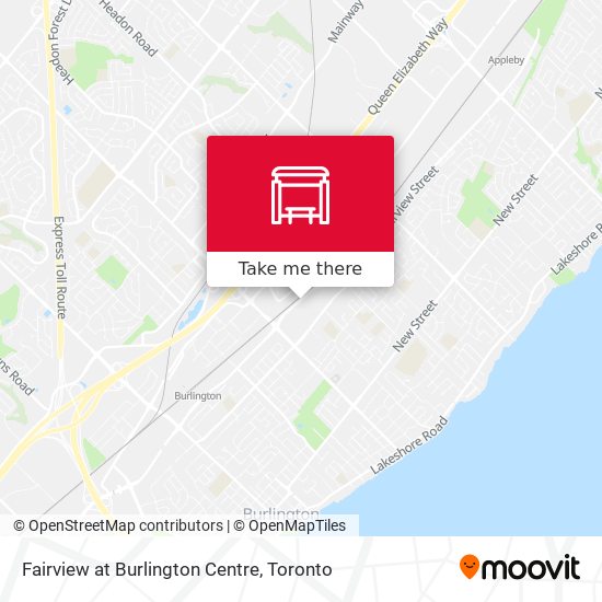 Fairview at Burlington Centre map