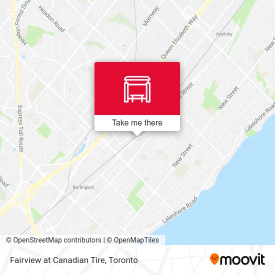 Fairview at Canadian Tire map
