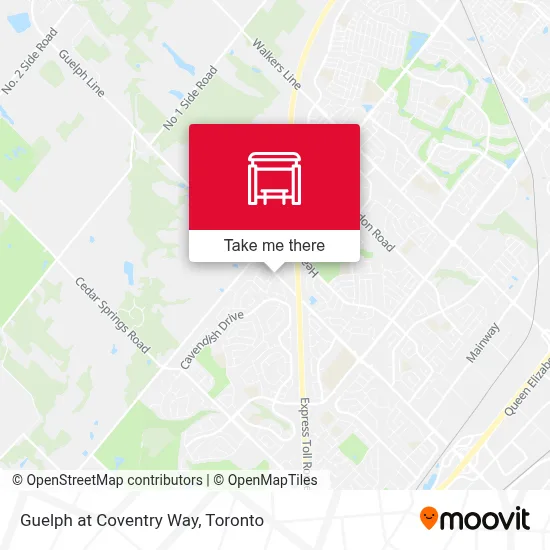 Guelph at Coventry Way map