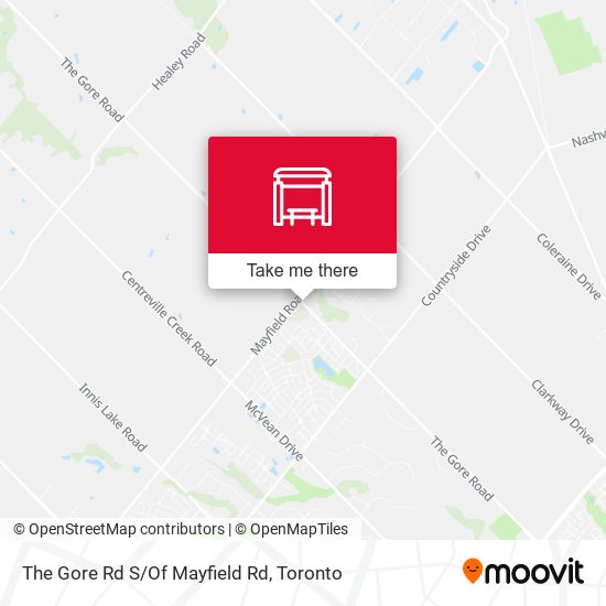 The Gore Rd S/Of Mayfield Rd map