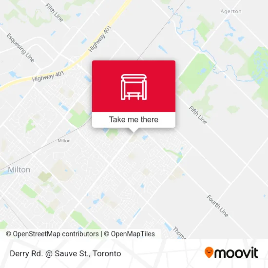 Derry Rd. @ Sauve St. map