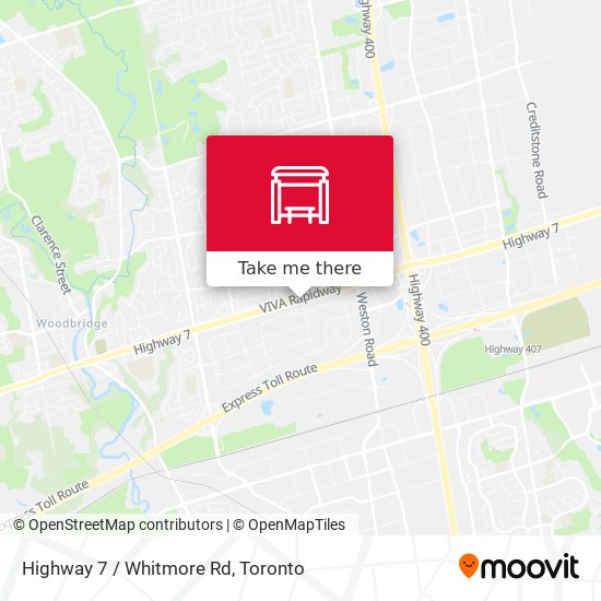 Highway 7 / Whitmore Rd map