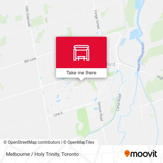 Melbourne / Holy Trinity map