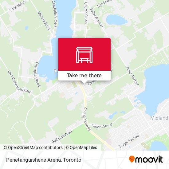 Penetanguishene Arena map