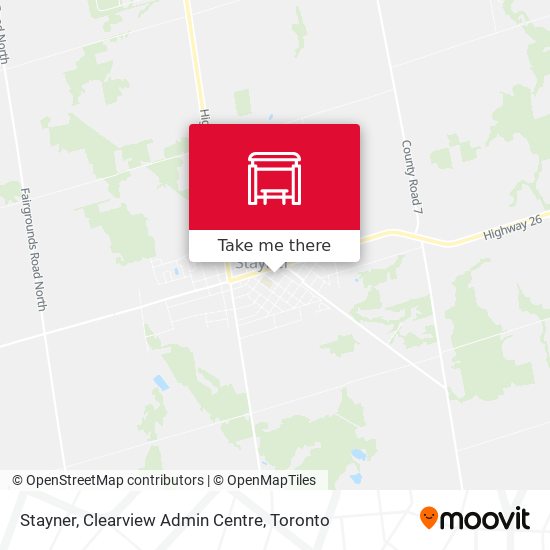Stayner, Clearview Admin Centre map