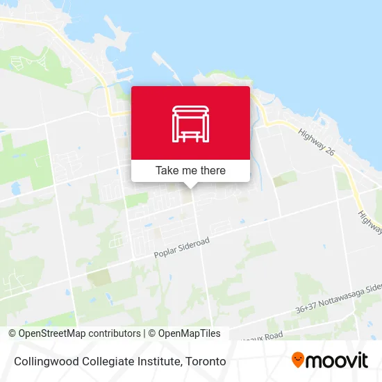 Collingwood Collegiate Institute map