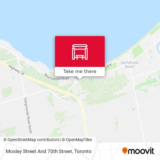 Mosley Street And 70th Street map