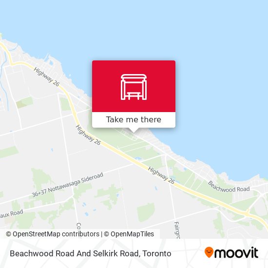 Beachwood Road And Selkirk Road map