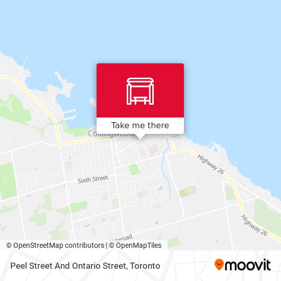 Peel Street And Ontario Street map