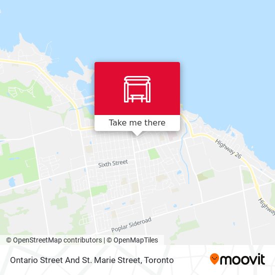 Ontario Street And St. Marie Street map