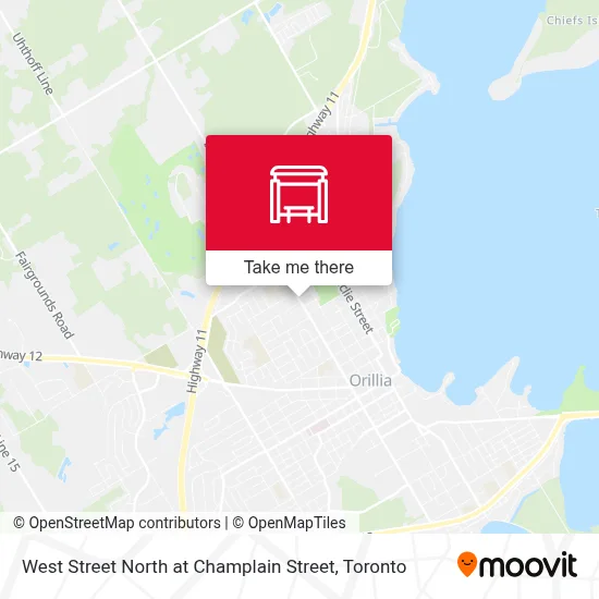 West Street North at Champlain Street map